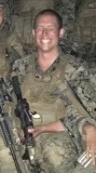 US Marine Smiles in a grainy picture